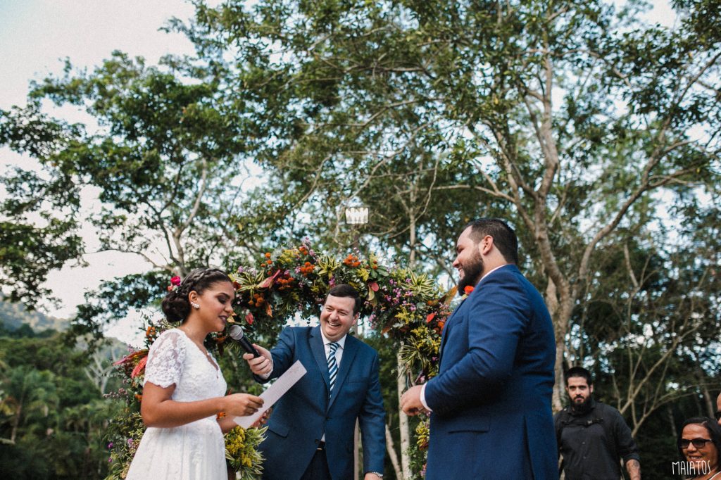 casamento ao ar livre cerimônia