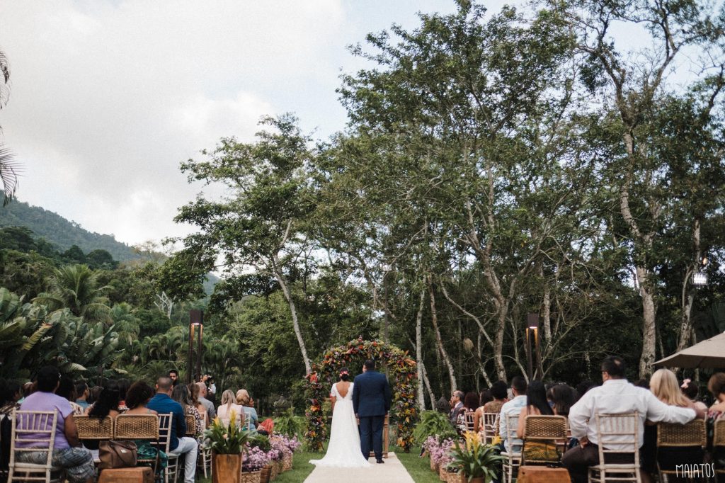 casamento ao ar livre cerimônia